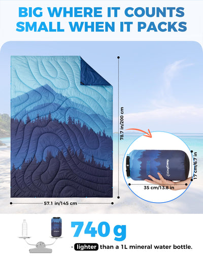 KingCamp BLANKET SMART 150 XL Lightweight Camping Blanket