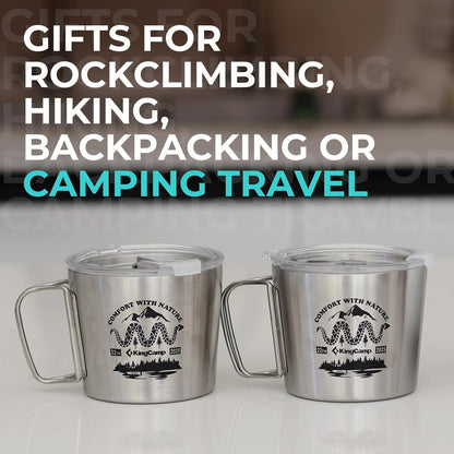 KingCamp SERENITY 350ml Stainless Steel Mug with Cover