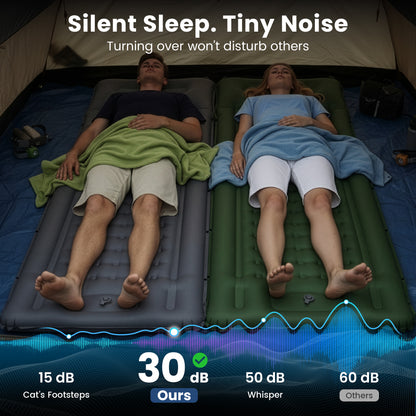 KingCamp DELUXE 12 Air Mattress with Built-in Foot Pump