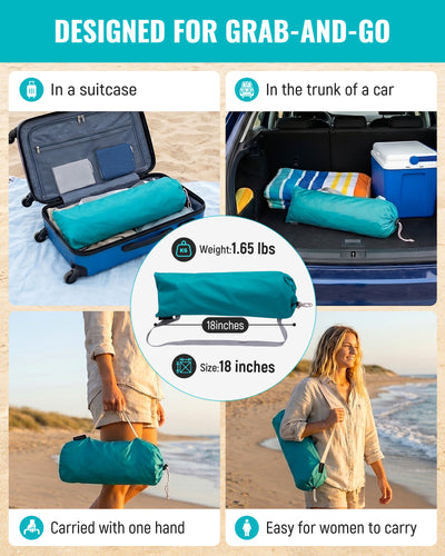 HoverShade Portable 360° Adjustable Clip-on Umbrella