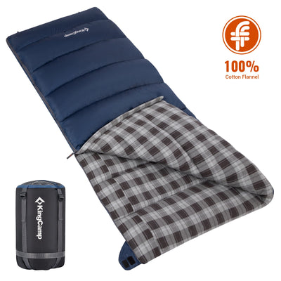 KingCamp SNOWFLAKE 400 Flannel Single Sleeping Bag