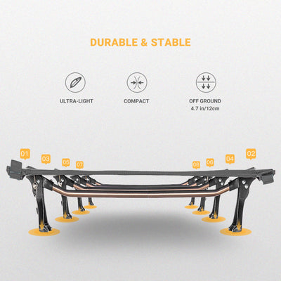 Kingcamp Ultralight Folding Camping Cot | ADI Compasso d'Oro Award 2017