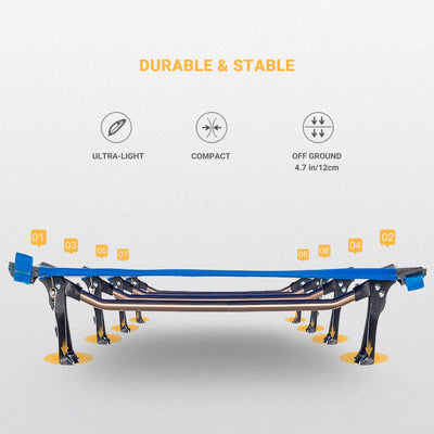 Kingcamp Ultralight Folding Camping Cot | ADI Compasso d'Oro Award 2017