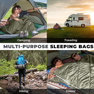 KingCamp FREESPACE 250D Flannel Lined Double Sleeping Bag