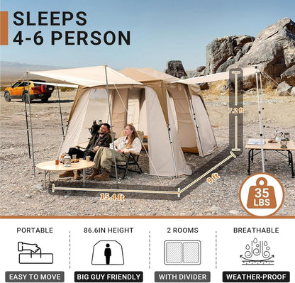 KingCamp Mountain In T2 Quick-Setup Cabin Tent