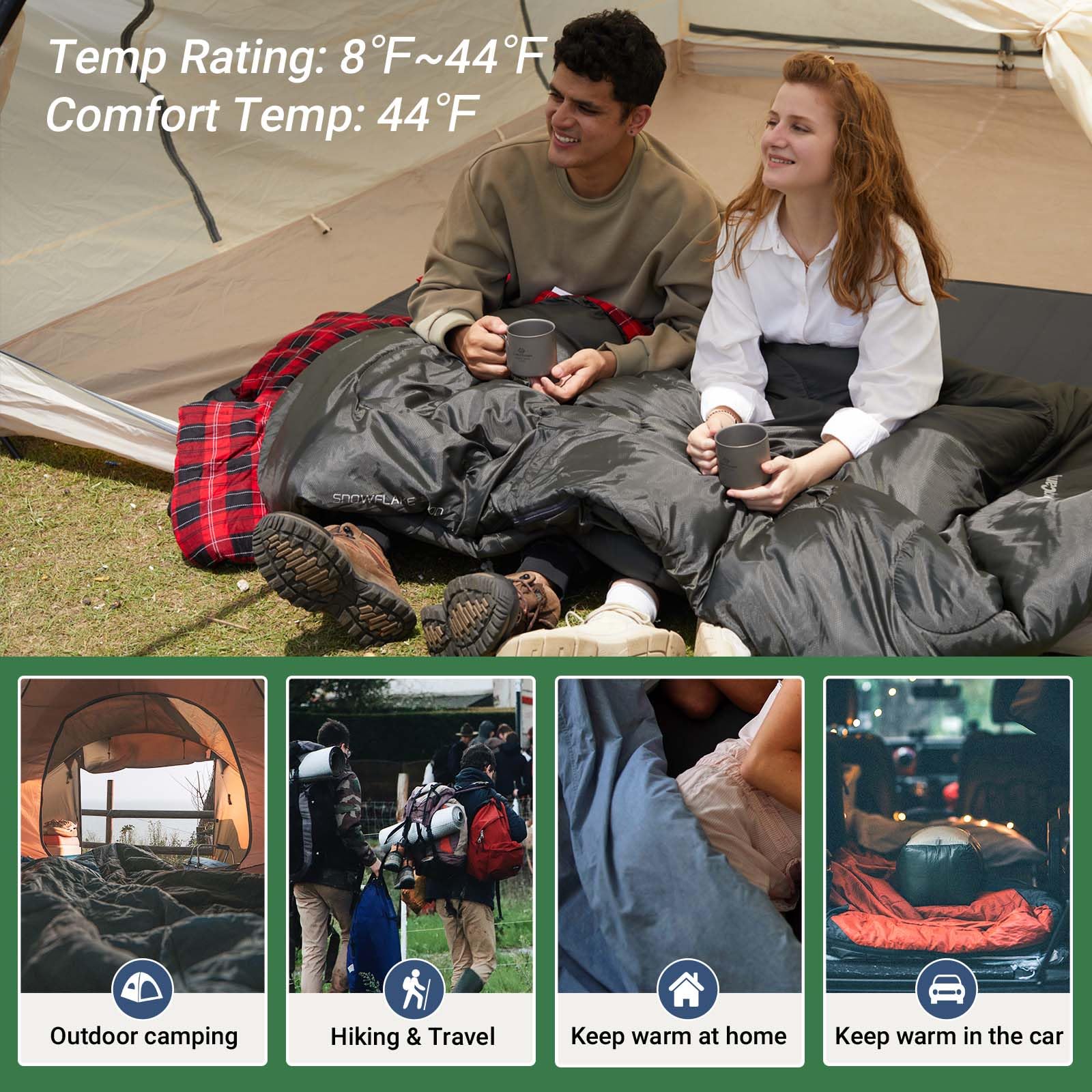 KingCamp 3 Season Double Sleeping Bag