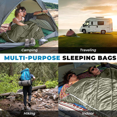 KingCamp FREESPACE 250D Flannel Lined Double Sleeping Bag