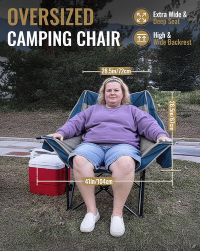KingCamp CANNA C10 PLUS Oversized Padded Camping Chair