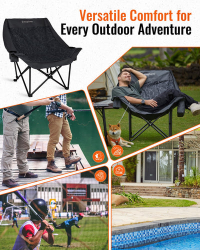 KingCamp CANNA C10 PLUS Oversized Padded Camping Chair