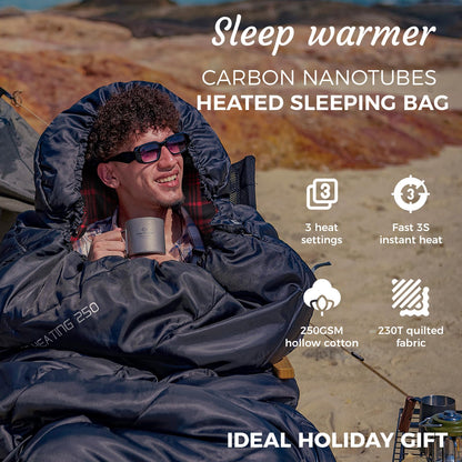 KingCamp FREESPACE 250 Extra Wide Heated Sleeping Bag