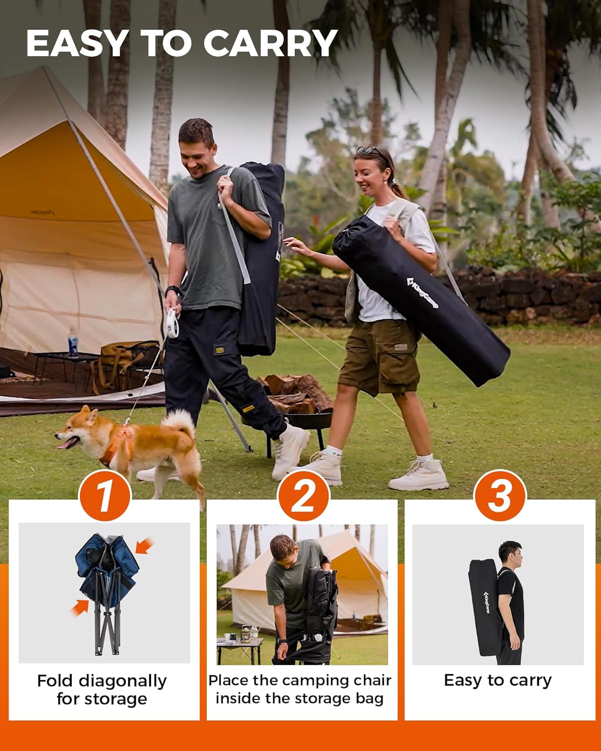 KingCamp JUNIPER C10 Adjustable Armchair with Lumbar Support