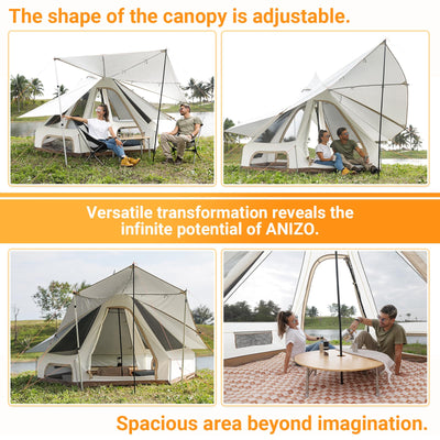 KingCamp ANIZO S 320 Double Layered Teepee Tent