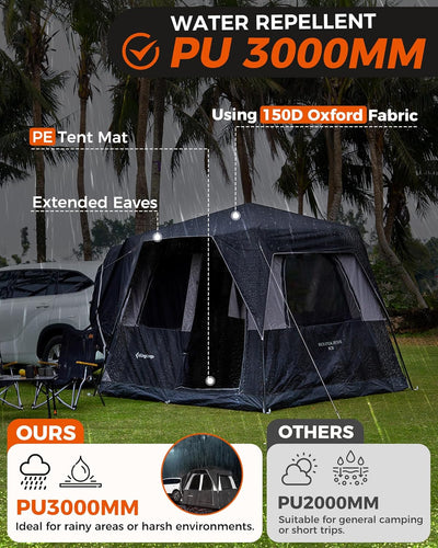 KingCamp BOUNDLESS X3 Car Camping Tent