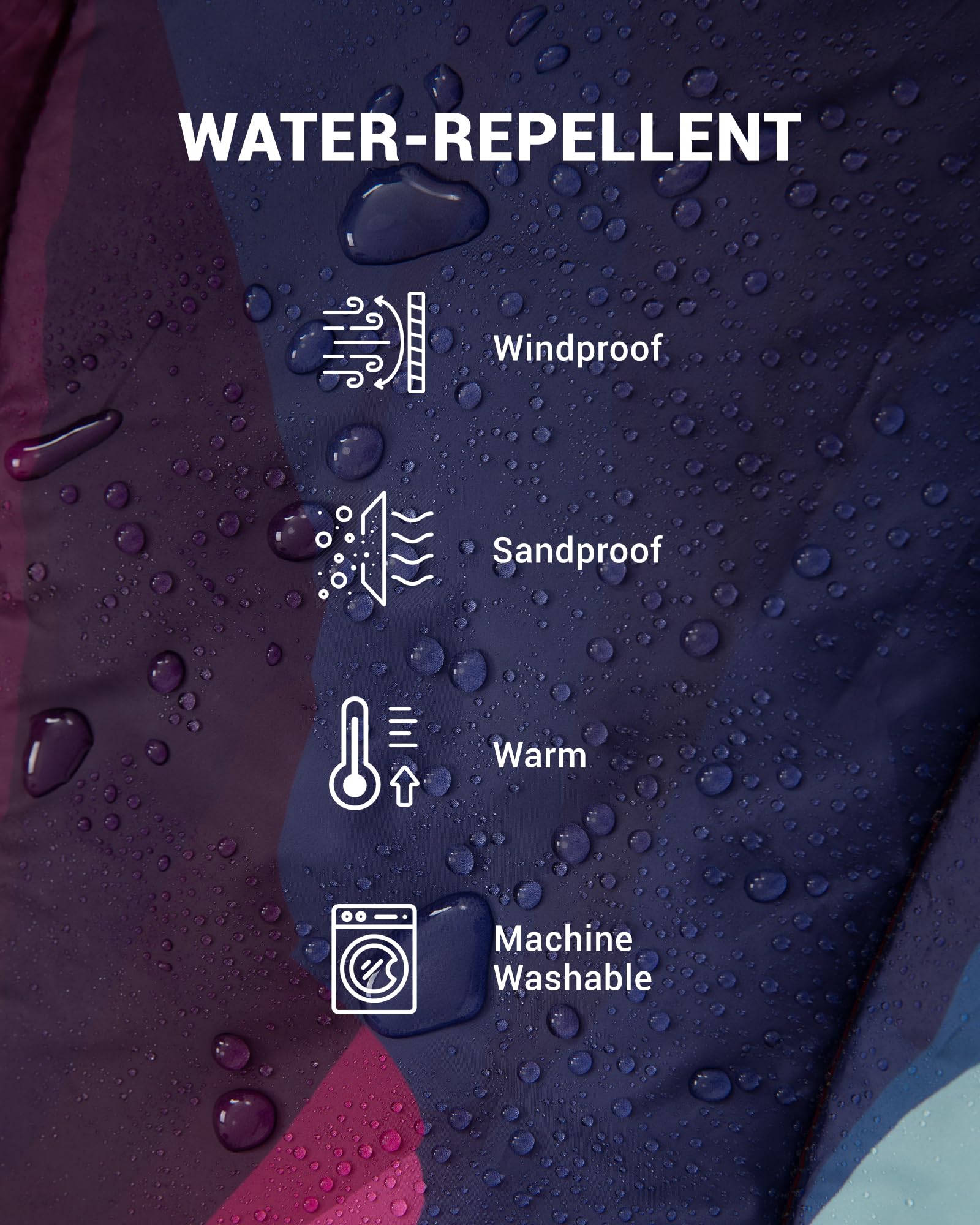 KingCamp Printed Sherpa Fleece Camping Blanket