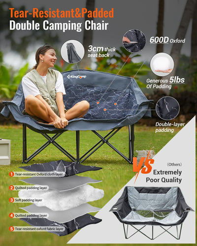 KingCamp CANNA C20 PLUS Loveseat Double Seat Chair