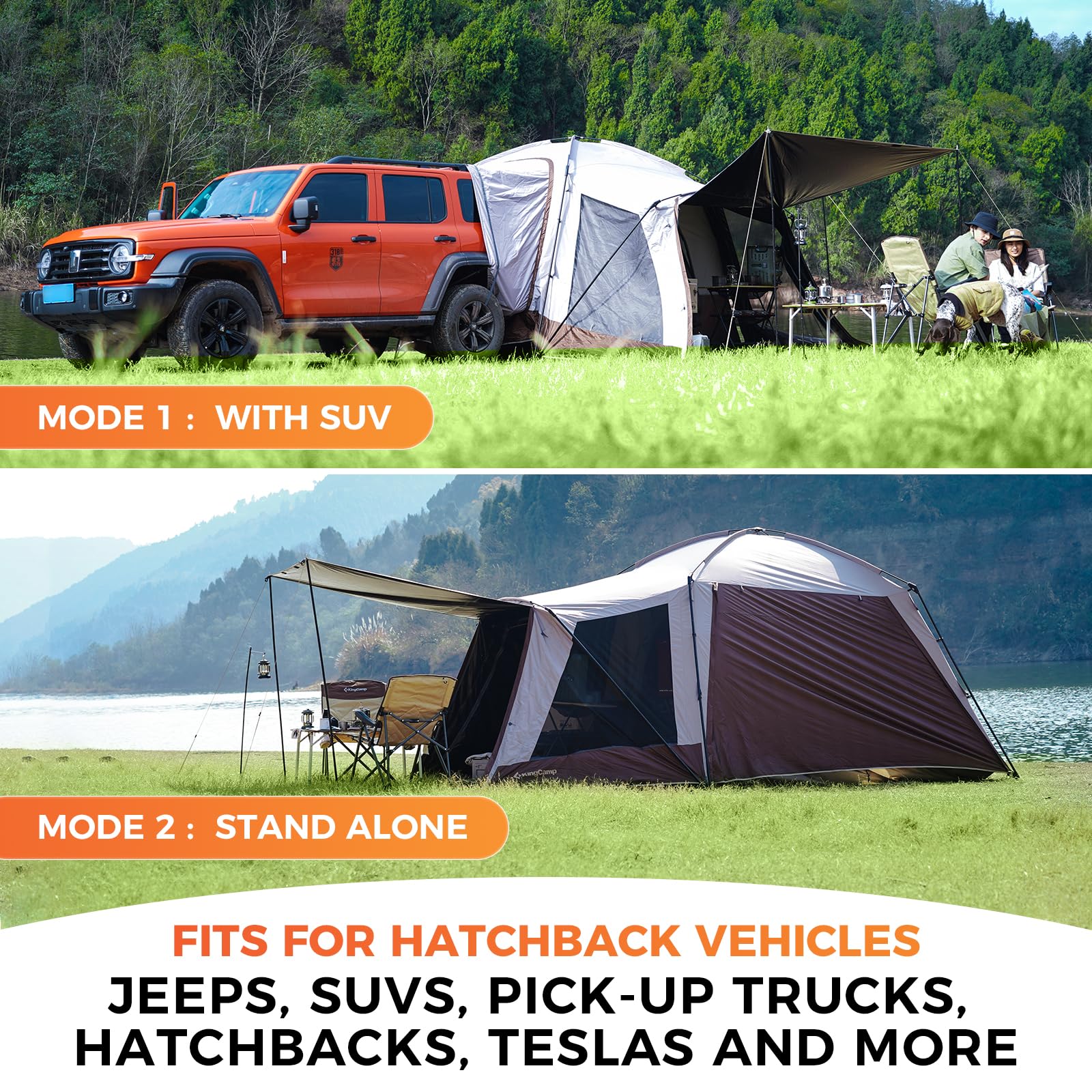 KingCamp Boundless X5 B Series UV Protection SUV Tent