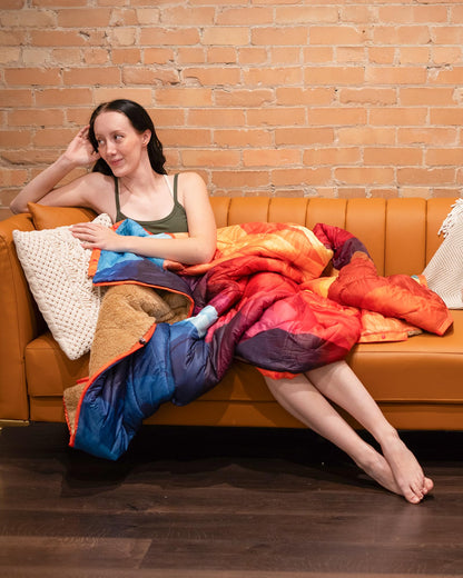 KingCamp Printed Sherpa Fleece Camping Blanket