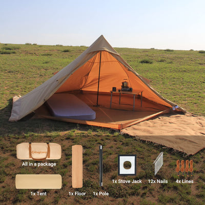 KingCamp TORINO 4-Season Waterproof Tipi Tent