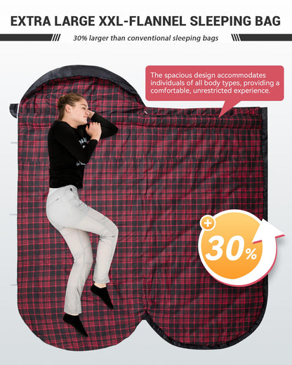 KingCamp Plus Size 3-4 Season Sleeping Bag