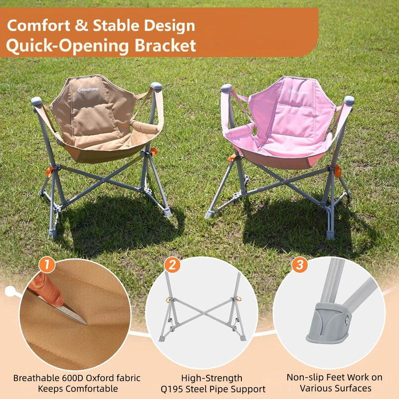 KingCamp Kids Hammock Chair with Stand – Safe, Portable