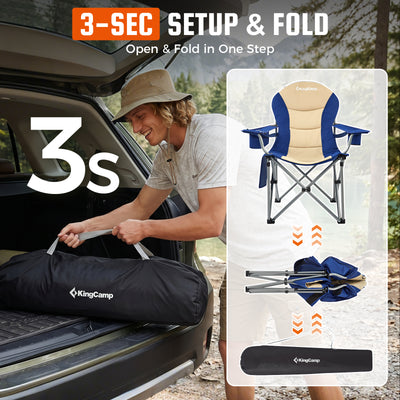 KingCamp Lumbar Support Oversized Camping Chair