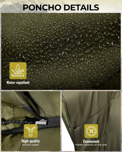 KingCamp MURANO 180 Hooded Outdoor Poncho Blanket | BOGO