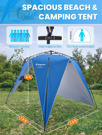 best pop up tent KingCamp Quick-up Sun Shelter Canopy