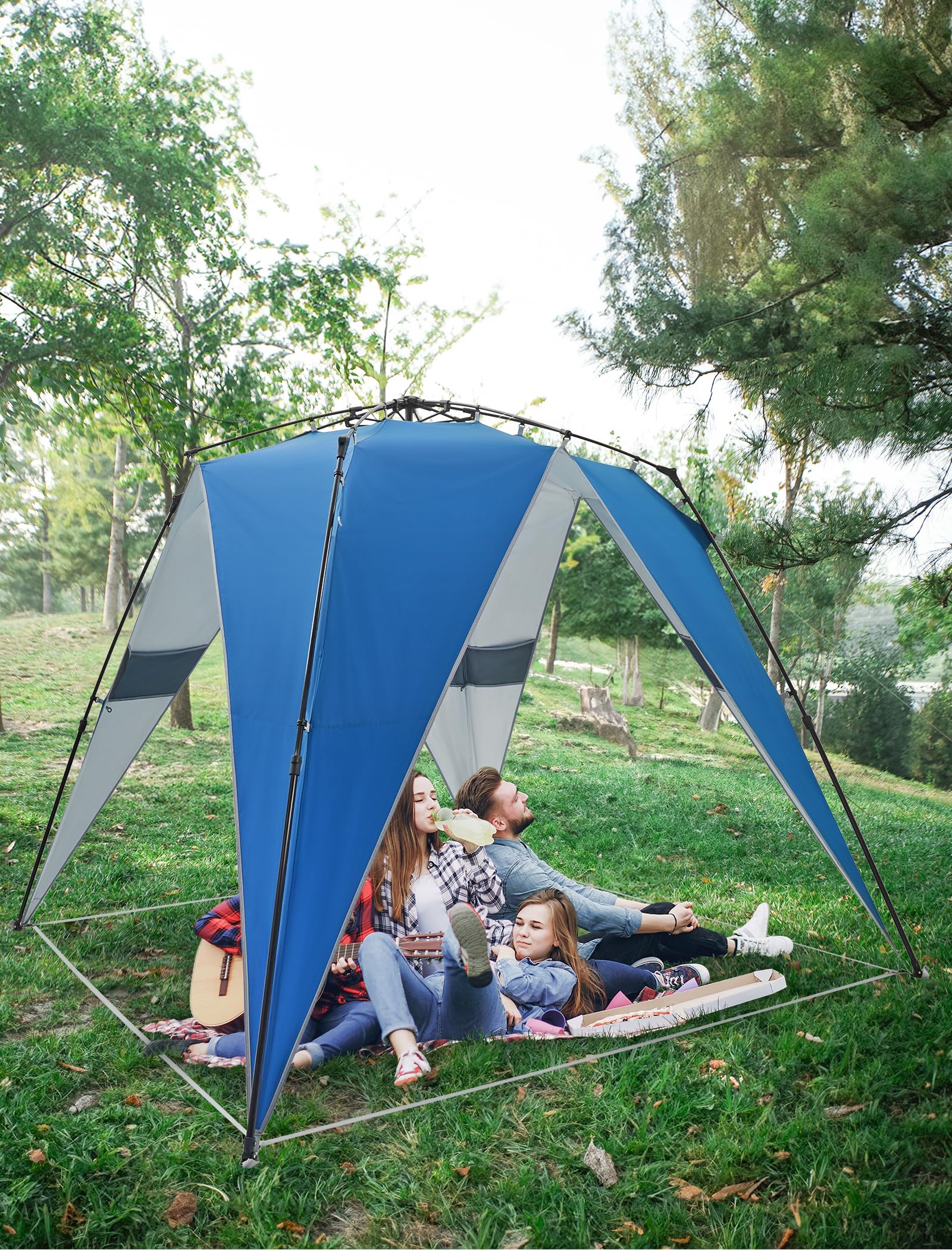 KingCamp Quick-up Sun Shelter | 1-Second Setup Canopy Tent | UPF