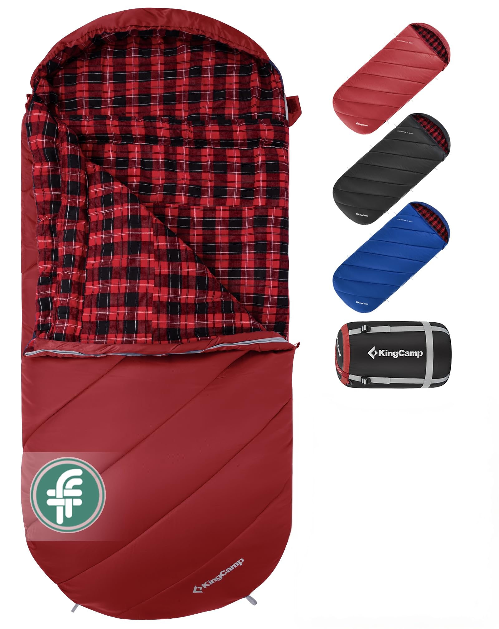 KingCamp Plus Size 3-4 Season Sleeping Bag