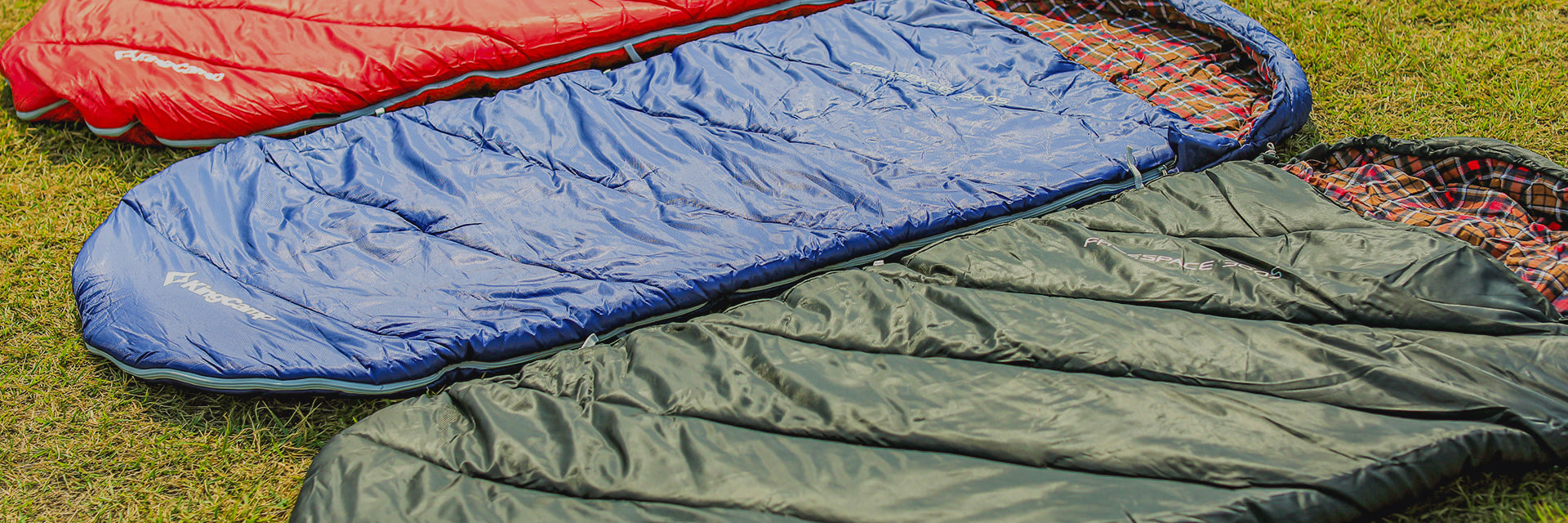 Extra Wide Flannel Sleeping Bag KingCamp family camping gear