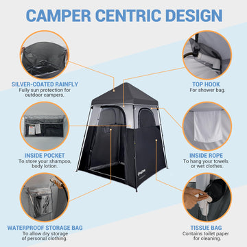 best shower tent for camping KingCamp MARASUSA Q Single-Room Shower Tent – KingCamp Outdoors