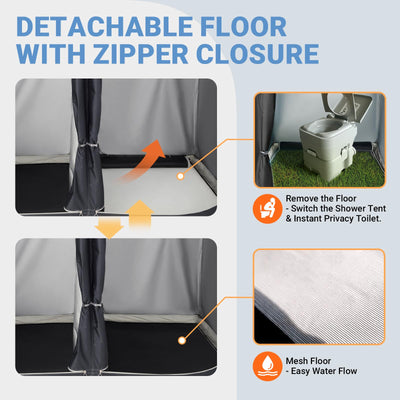 KingCamp MARASUSA Q Double-Room Shower Tent