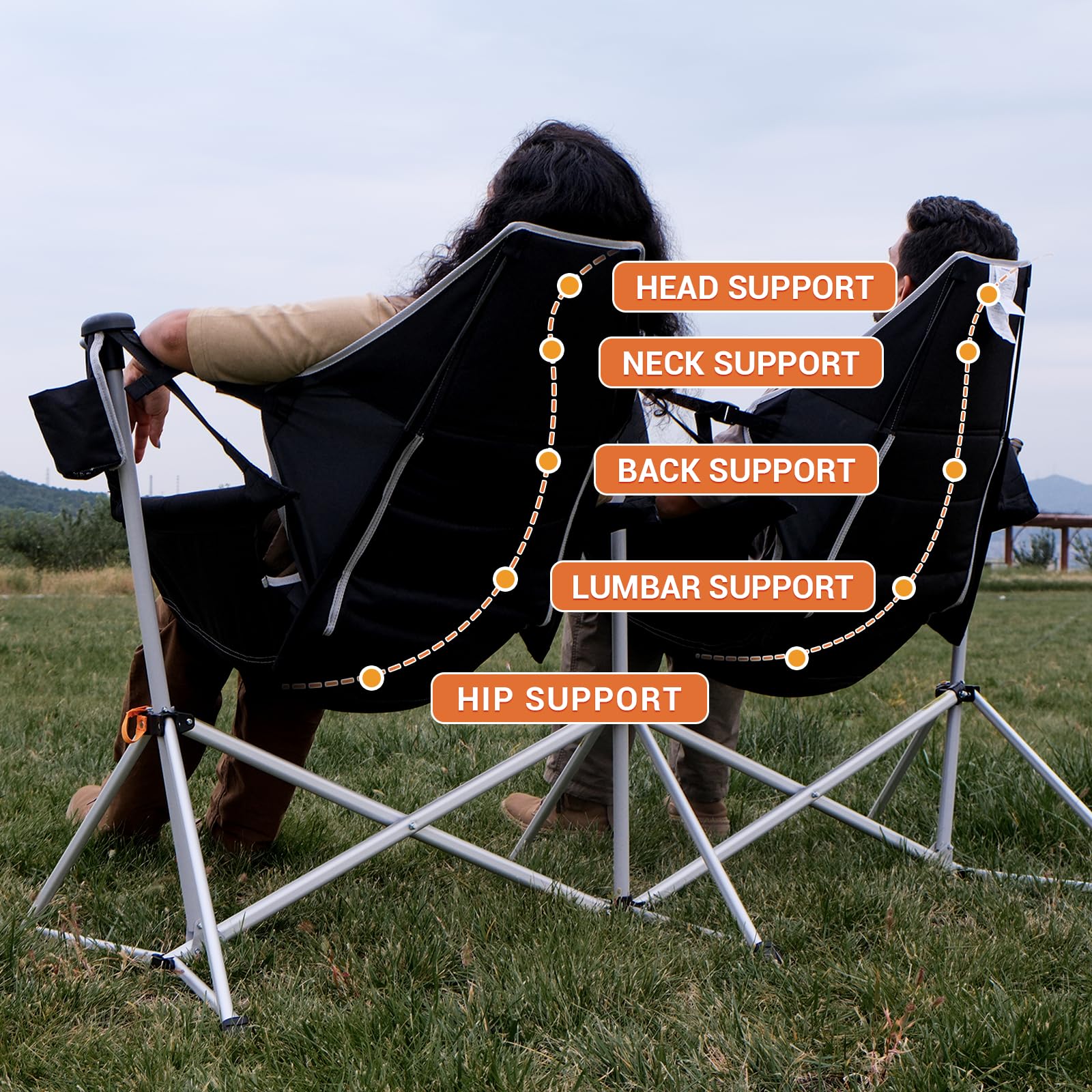 SUPER DEAL: KingCamp ORCHID C30 Heavy Duty Oversize Double Hammock Camping Chairs