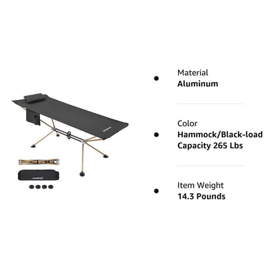 KingCamp Ultralight Folded Hammock Cot | RED DOT Award 2019
