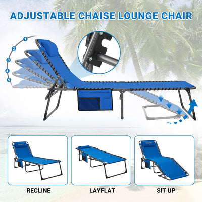 KingCamp BERLIN Classic Adjustable Cot Lounge Chair