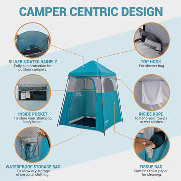 best shower tent for camping KingCamp MARASUSA Q Single-Room Shower Tent – KingCamp Outdoors