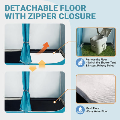 KingCamp MARASUSA Q Double-Room Shower Tent