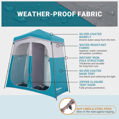KingCamp MARASUSA Q Double-Room Shower Tent