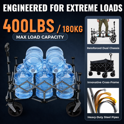 KingCamp 300L Mega Capacity Folding Wagon Cart