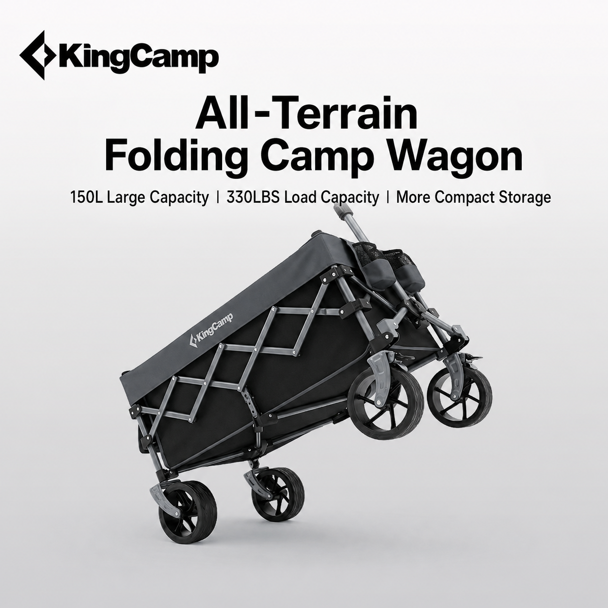 KingCamp 110L Compact Folding Wagon Cart