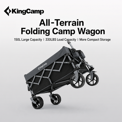 KingCamp 110L Compact Folding Wagon Cart