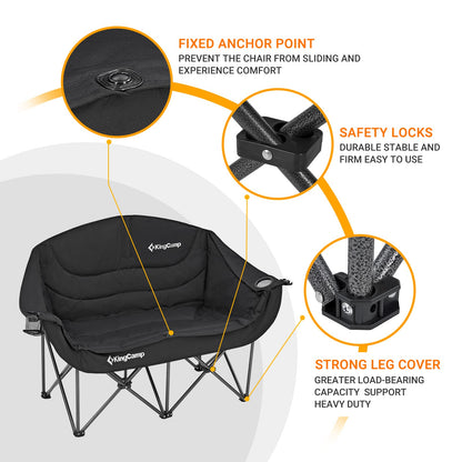 KingCamp CANNA C20 Loveseat Double Seat Chair