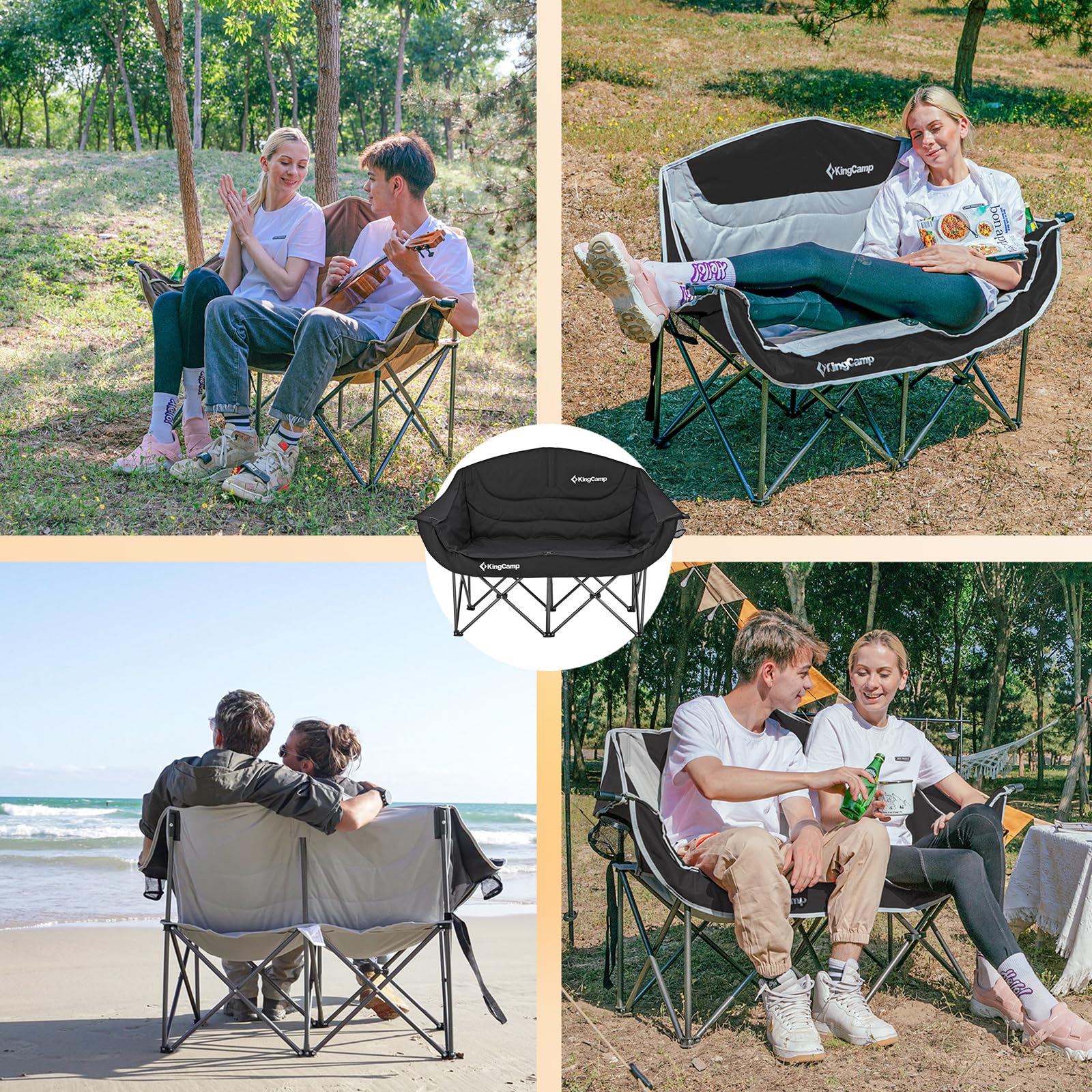 KingCamp CANNA C20 Loveseat Double Seat Chair