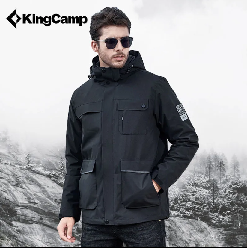 KingCamp 3-in-1 Down Outdoor Jacket for Men