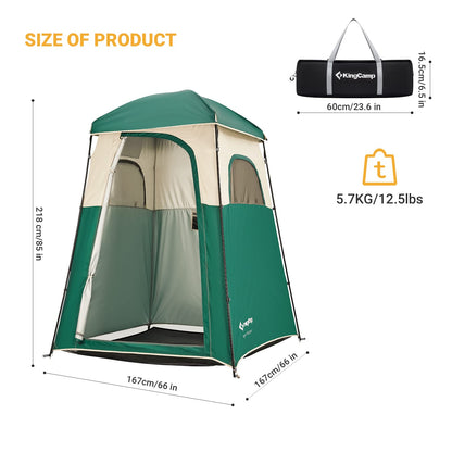 KingCamp Outdoor Privacy Shower Tent