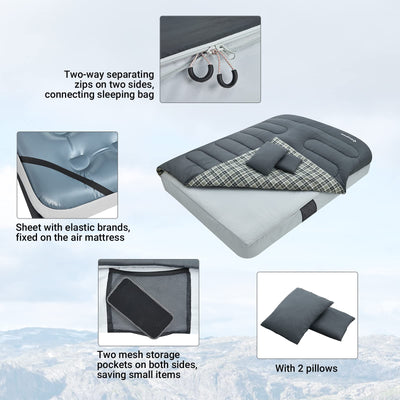 KingCamp AIRBED Queen Size Double Sleeping Bag