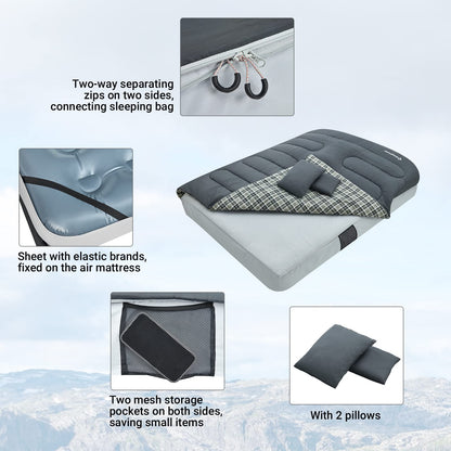 KingCamp AIRBED Queen Size Double Sleeping Bag