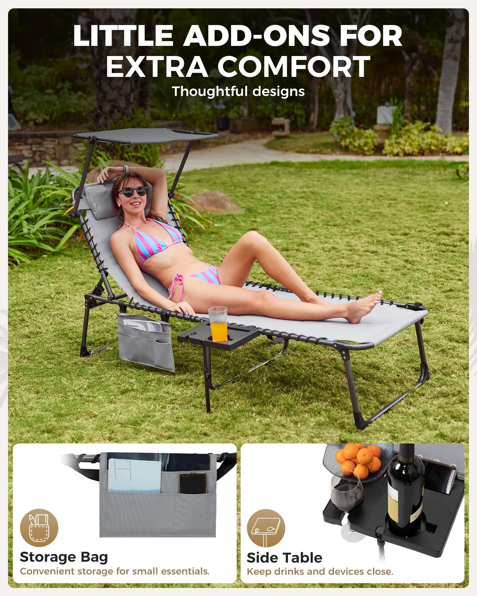 KingCamp MAGNOLIA B20 PLUS Folding Lounge Chair