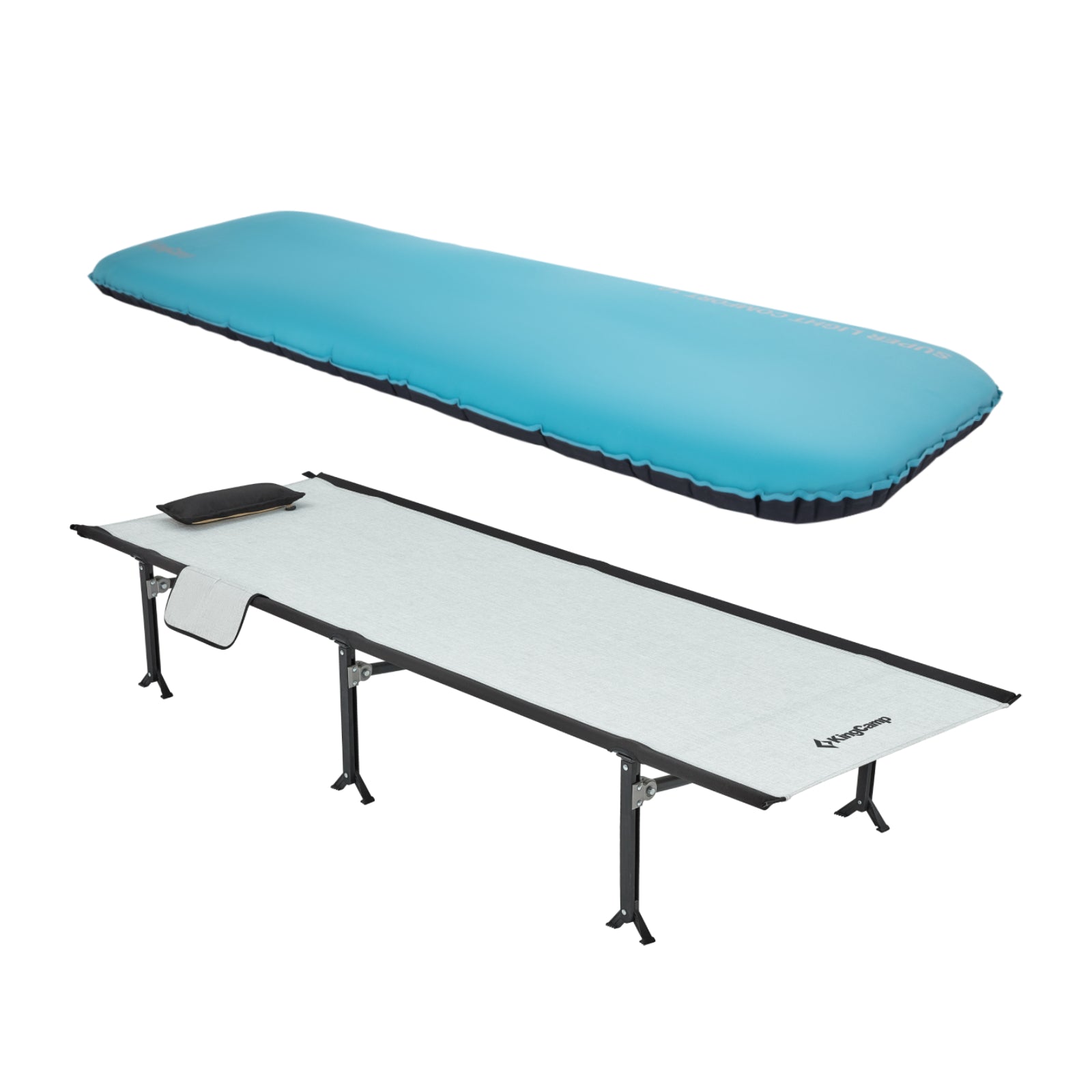 Outdoor Comfort Bundle: KingCamp Camping Bed Cot & Sleeping Pad