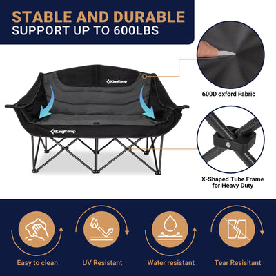 KingCamp CANNA C20 PLUS Loveseat Double Seat Chair